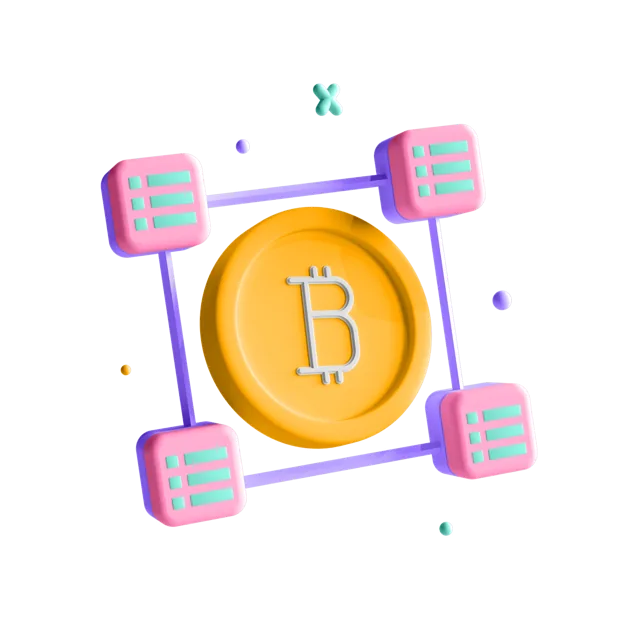 Encrypted binary document with a padlock and key, symbolising a protected bitcoin order